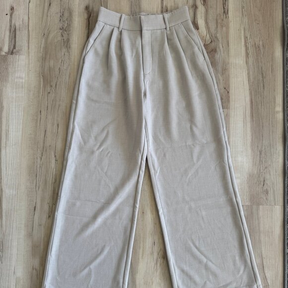Abercrombie & Fitch High Waisted Tailored Wide Leg Trousers, Size Small Short - Picture 1 of 3